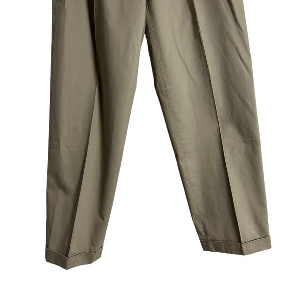 Brooks Brothers Elliot Fit Pleated Khaki Tan Advantage Chino Pants Size 34x32 - Picture 4 of 8